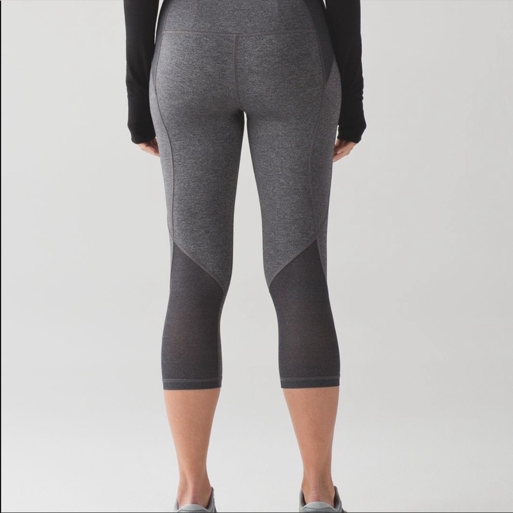 Lululemon Free Runner Crops Gray